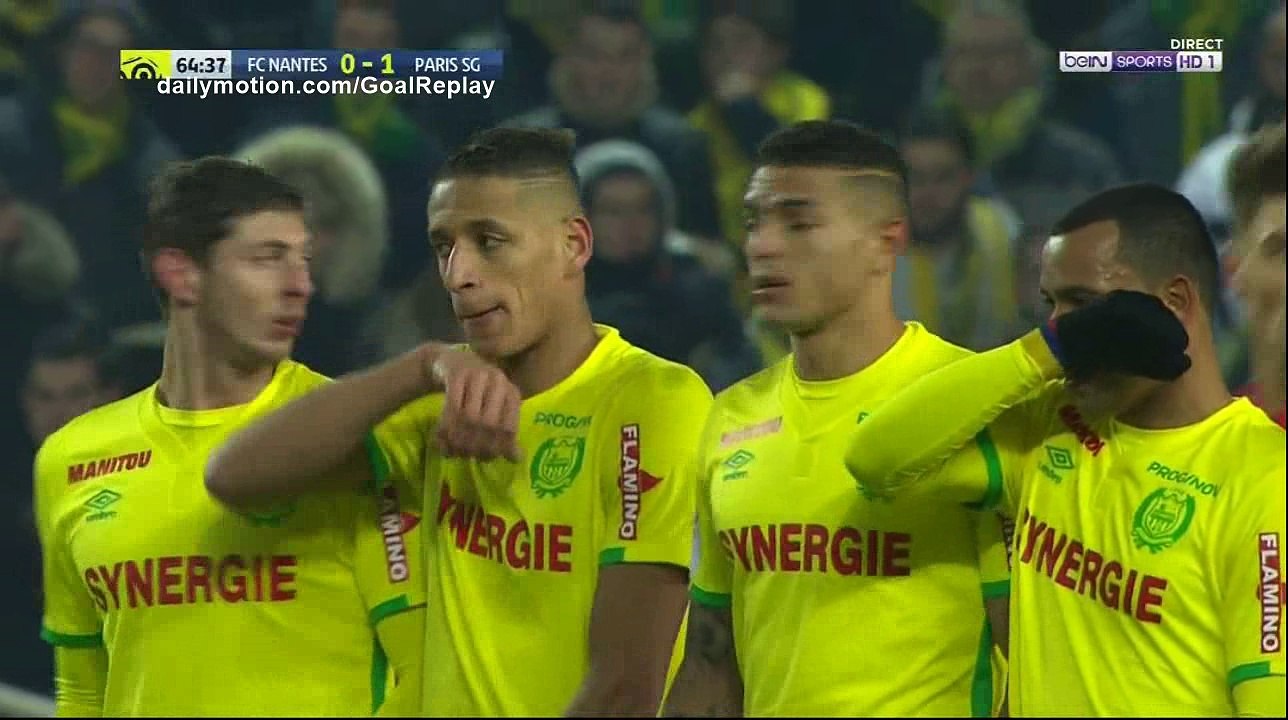 Edinson Cavani second Goal HD - Nantes 0 - 2 Paris SG - 21.01.2017