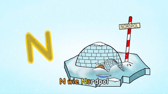 Das Deutsche Alphabet-Lied - das N-LIED - Deutsch lernen für Anfänger, Kleinkinder und Ausländer-rINM7RpwTmY