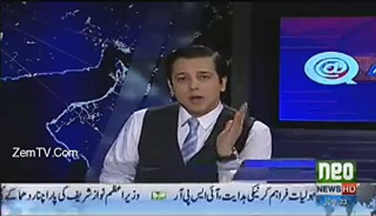 Ahmed Qureshi Played The Clip OF Indian Army In Which They Are Beating Their Soldiers