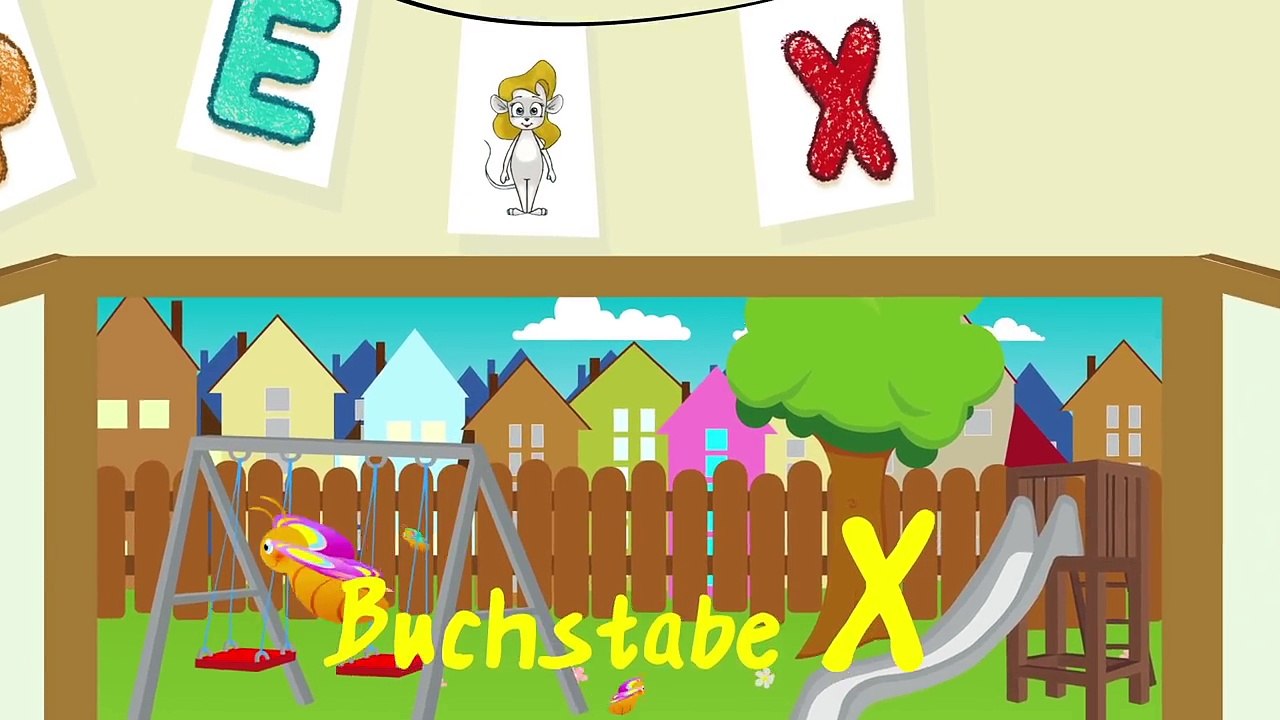 Das deutsche X-Lied - Kinderlieder zum Mitsingen - Lerne das deutsche ABC mit Mia Maus-BXCgcmFnOaQ