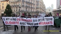 Un collectif de 50 associations manifestent  pour l'accueil des migrants en région Auvergne Rhône-Alpes