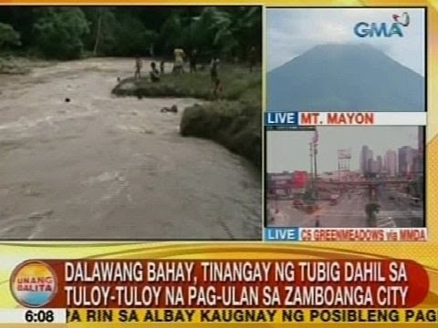 UB: 2 bahay, tinangay ng tubig dahil sa tuloy-tuloy na pag-ulan sa Zamboanga City