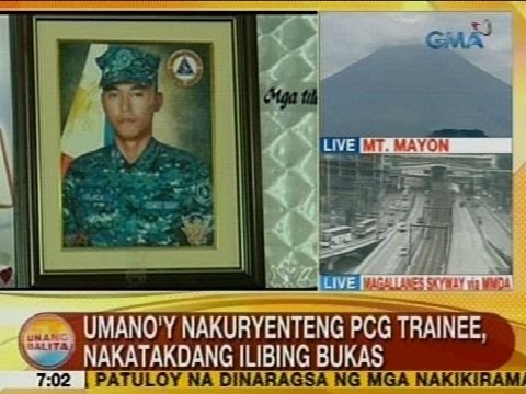 UB: Umano'y nakuryenteng PCG trainee, nakatakdang ilibing bukas