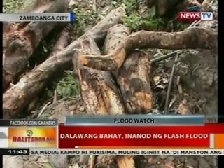 BT: 2 bahay, inanod ng flash flood