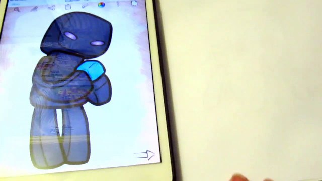 Как нарисовать Chibi Minecraft Эндермен Рисунок Майнкрафт Странник Края раскраска для детей