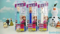 Frozen Pez Dispensers with Elsa, Anna, and Olaf and Disney Toys Candy
