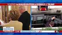 Hillary Clinton Arrives at Trump Inauguration 01/20/2017