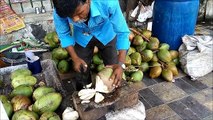 Coconut Water on Delhi Streets | Amazing Coconut Cutting Skills | Delhi Street Food