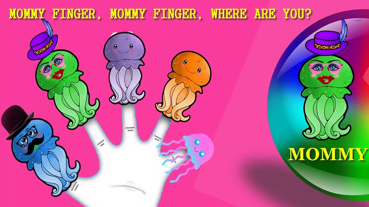 Jellyfish Finger Family Song I Jellyfish Finger Family Nursery Rhyme