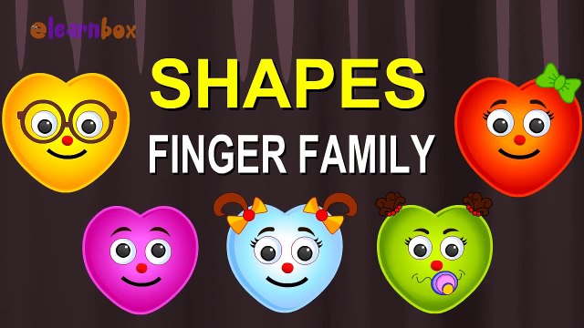 Shapes Cartoons Animation Singing Finger Family Nursery Rhymes for Preschool Childrens Song