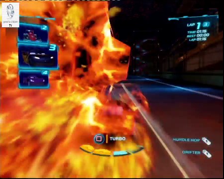 Cars 2 Game - London Race Carbon Fiber Lightning Mcqueen - Oil Rig Run - Disney Car Games