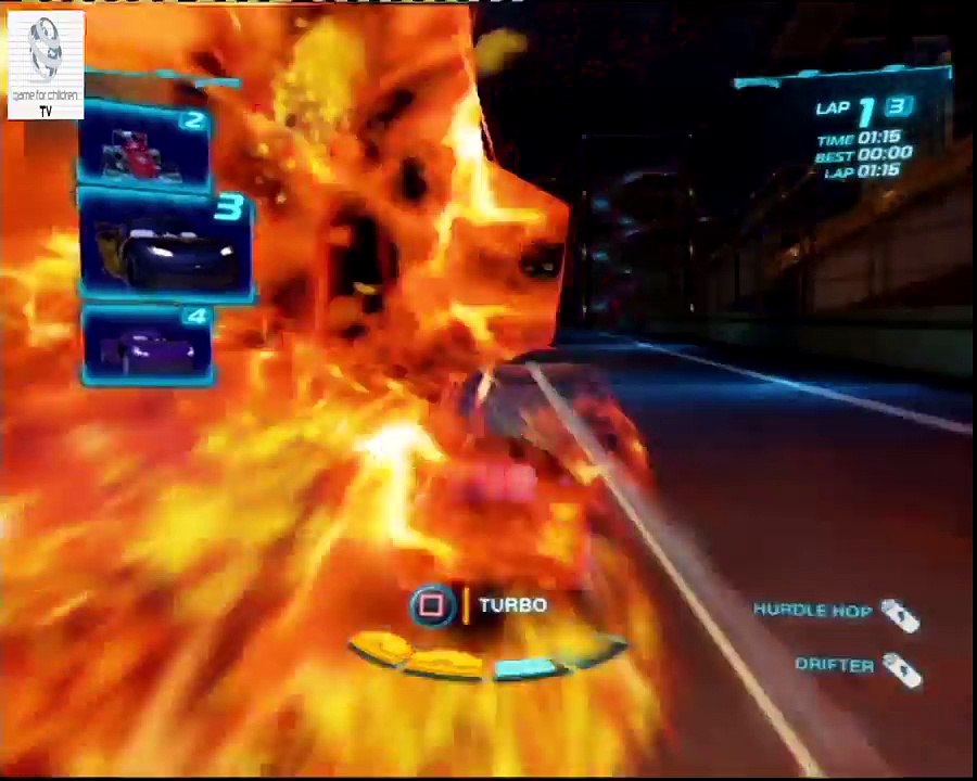 Cars 2 Game - London Race Carbon Fiber Lightning Mcqueen - Oil Rig Run - Disney Car Games