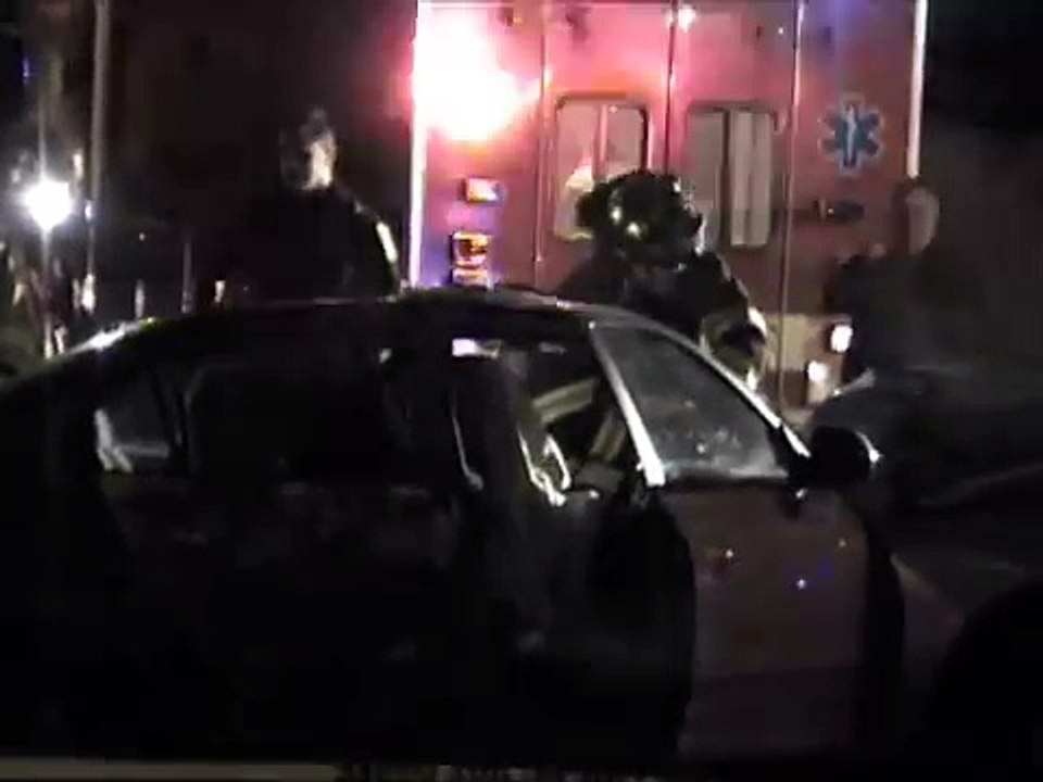 GRAPHIC  One-Car Crash v. Tree, Double Extrication on New Wilke Road, North of Central Road