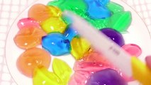 DIY How To Make Colors Rain Drop Gummy Jelly Learn Colors Slime Clay PEZ