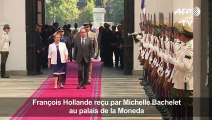 Chili: François Hollande reçu par Michelle Bachelet