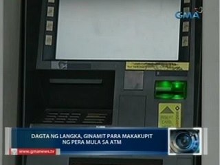 Saksi: Pati dagta ng langka, ginamit para makakupit ng pera mula sa ATM