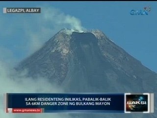 Suplay ng kuryente at tubig sa Mayon danger zone, balak putulin para 'di bumalik ang ilang inilikas