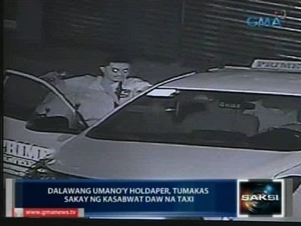 Saksi: Taxi driver na kasabwat daw ng mga holdaper sa Pasig, arestado