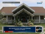 Saksi: Rest house ni PNP Chief Alan Purisima, ipinakita sa media