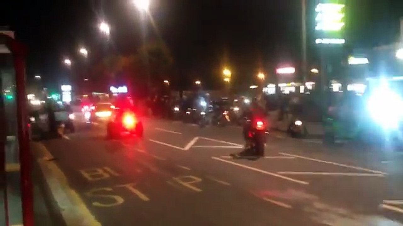 WATCH- 'Mad Max' bikers Leeds - Halloween bike 'ride out' closes Kirkstall Road,