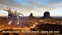 Finger Family Dinosaur Velociraptor Nursery Rhyme for Children | T-Rex Daddy Finger Nursery Rhyme