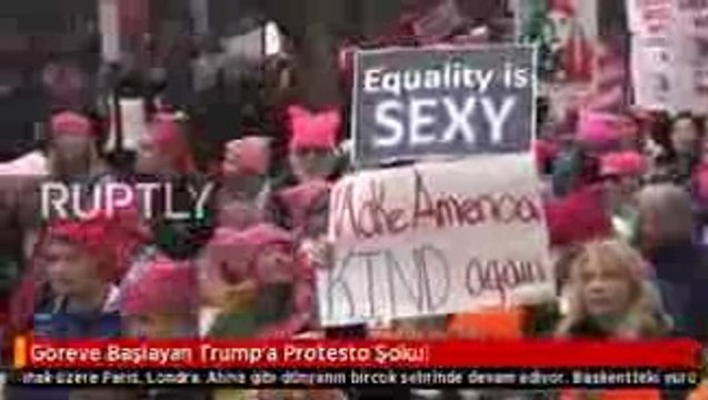 Göreve Başlayan Trump'a Protesto Şoku!