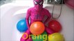 5 Mega Colors Wet Balloons real SpiderGirl Learn Colours Balloon Finger Nursery Songs Compilation