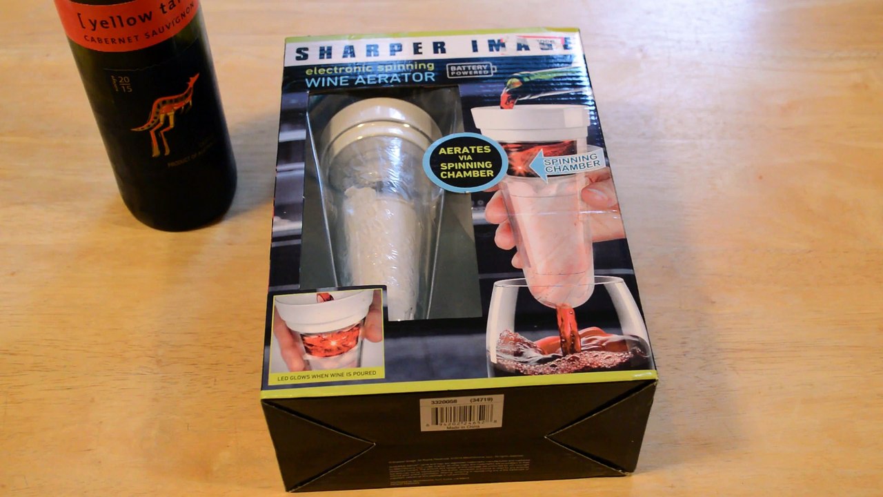Sharper Image Electronic Spinning Wine Aerator Review