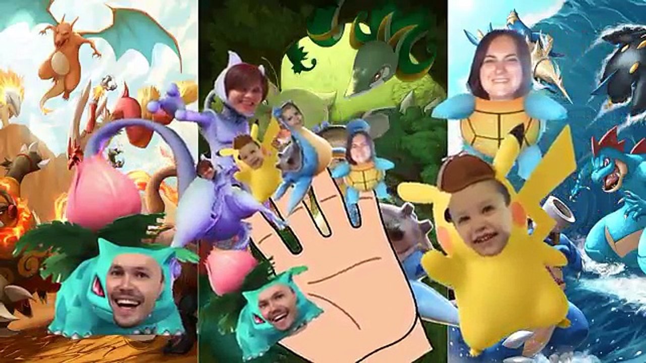 Мисс Кэти и мистер Макс Семья пальчиков Pokemon...
