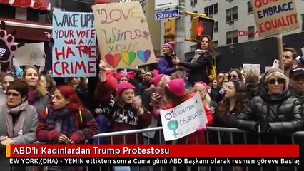 ABD'li Kadınlardan Trump Protestosu