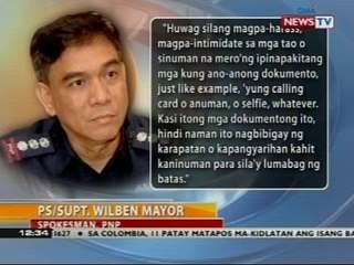 PNP, nagbabala sa paggamit ng selfie kasama ang mga opisyal para makalusot ng violation