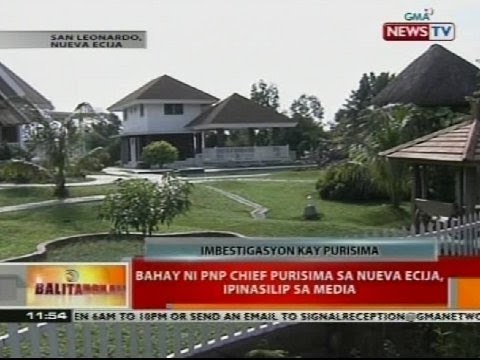 BT: Bahay ni PNP Chief Purisima sa Nueva Ecija, ipinasilip sa media