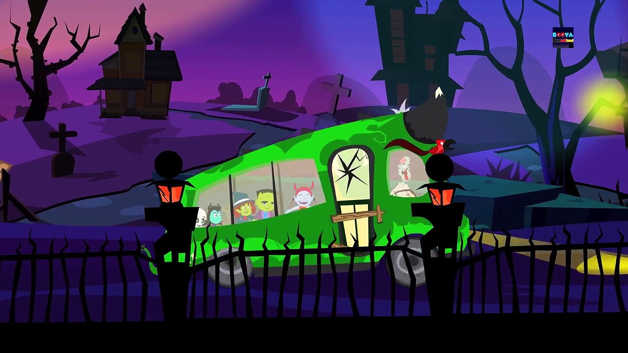 Räder auf dem Bus _ beängstigend Reim _ Kinder Video _ Wheels On The Bus _ Halloween Song For Kids-oxrTnr1rEj0