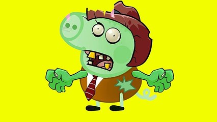 Coloring Pages Peppa Pig Zombie Family 2. Video For Kids #113