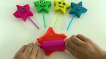 Play Doh Stars Smiley Lollipops With Flower Bird and Butterfly Molds Fun for Kids