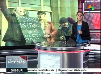 Estadounidenses protestan en París contra el gobierno de Donald Trump