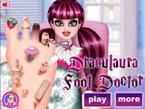NEW Мультик онлайн для девочек—Дракулаура лечит ногу—Игры для детей