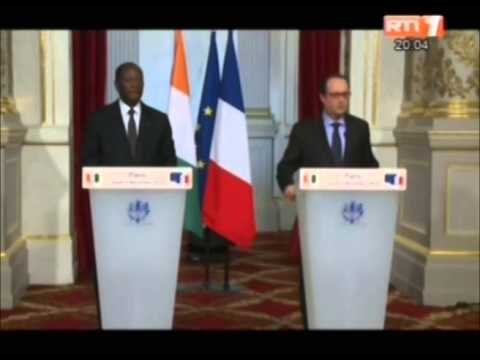 Rencontre entre le président Alassane Ouattara et son homologue François Hollande