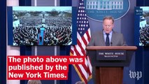 White House press secretary's inauguration claims, annotated