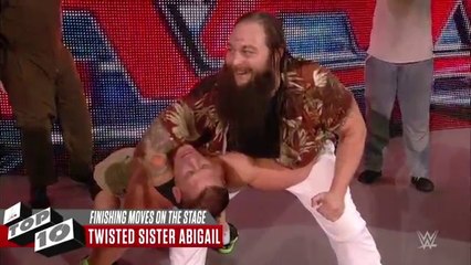 Finishing Moves on the Stage WWE Top 10