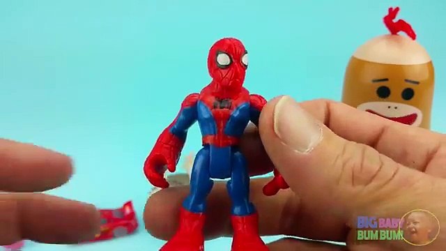 Surprise Eggs Learn Sizes Smallest to Biggest with Sock Monkey Nesting Eggs!