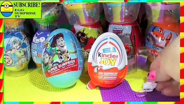 Toys, surprise eggs, video for children Peppa Pig, the pig, kinder joy and toy story 3 بيض كندر