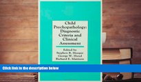 Download [PDF]  Child Psychopathology: Diagnostic Criteria and Clinical Assessment  Trial Ebook