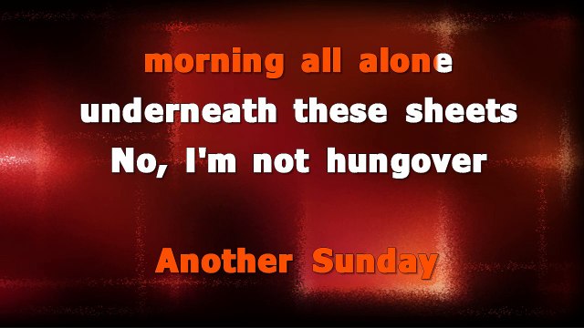 Chris Young feat Vince Gill - Sober saturday night KARAOKE / INSTRUMENTAL