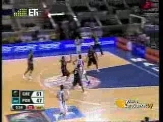 Greece-Portugal Eurobasket 2007 (Galis and Giannakis meet)