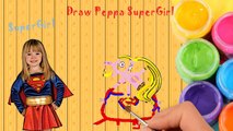 Peppa Pig English Episodes 2 Superman New Episodes Supergirl Cartoon Animation Speed Draw