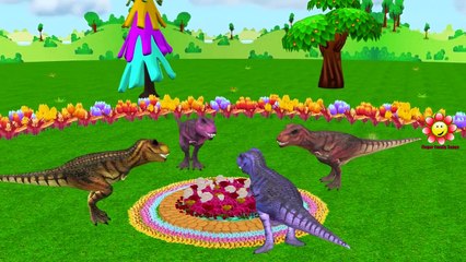 Download Video: Colors Dinosaurs Finger Family Gorilla Nursery Rhymes | King Kong vs Elephant Finger Family Songs