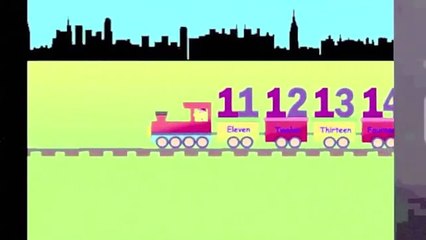 Number Train, 11 to 20 - learning train numbers for kids