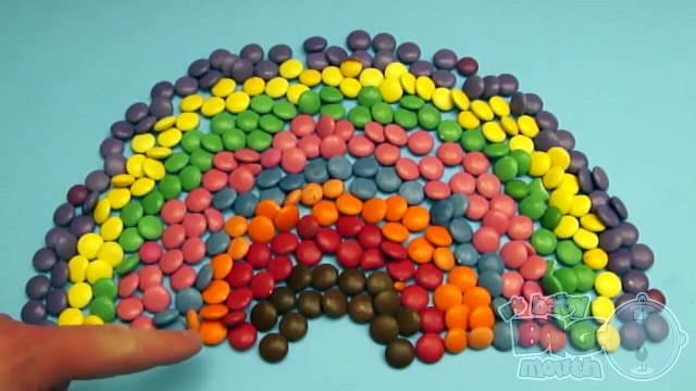 New Learn Colours with Surprise Eggs and a Smarties Rainbow!