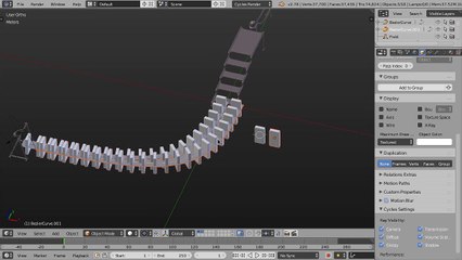 Blender Tutorial EN: Dominoes 2/2 - Placement